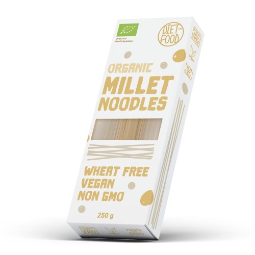 Makaron jaglany spaghetti bezglutenowy Millet BIO 250g Diet Food 