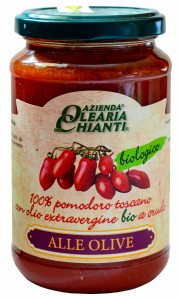 Sos Alle Olive TOSCANO ze świeżych toskańskich pomidorów ekologiczny BIO 340g  Azienda Olearia Chianti