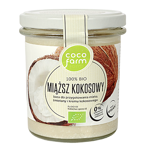 Pasta kokosowa / Miąższ kokosowy CocoFarm - 100% BIO 280g