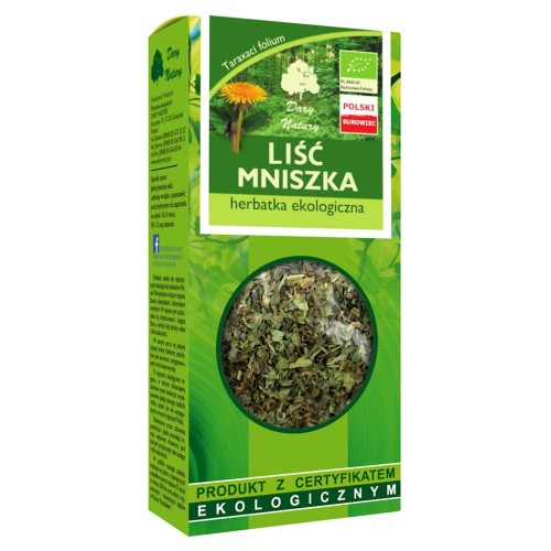 Herbatka mniszek liść BIO 25g Dary Natury