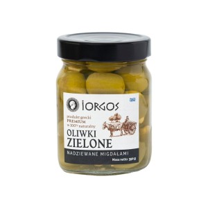 Oliwki zielone greckie nadziewane migdałami 350 g IORGOS