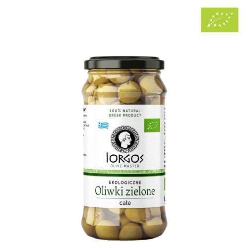 Oliwki zielone całe BIO 360g/220g Iorgos