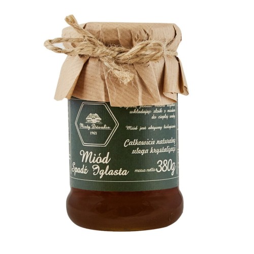 Miód spadziowy iglasty 380g MiodyDworskie