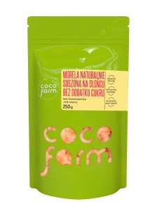 Morela suszona na słońcu bez cukru bezglutenowa 250g CocoFarm