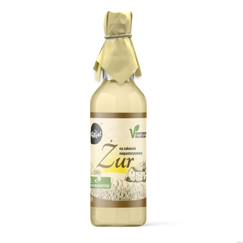 Żur na zakwasie niepasteryzowany 480ml  AtoDobre