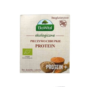 Pieczywo chrupkie proteinowe bezglutenowe bez cukru BIO 100g EkoWital