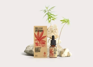 Olej z konopi włóknistych 15% CBG z rozmarynem Life Drops 15ml FullSpectrum