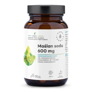Maślan sodu mikrokapsułkowany 90 kapsułek 600mg AuraHerbals