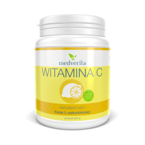 Witamina C proszek (kwas L-askorbinowy) 900g Medverita