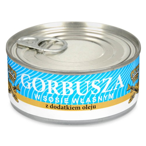 Gorbusza dziki łosoś w sosie własnym z dodatkiem oleju 175g