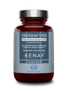 Ubichinol Koenzym Q10 100mg V100 PREMIUM 120 kapsułek KenayAG