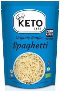 Makaron KETO Konjac bez glutenu/bez zapachu Spaghetti 270g/200g BIO KetoChef