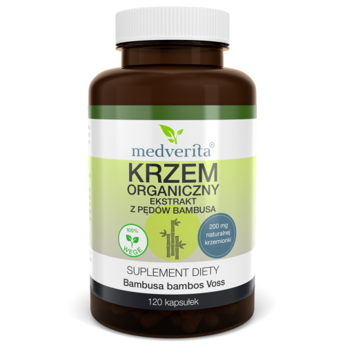 Krzem organiczny 100 mg 120 kapsułek/28g Medverita