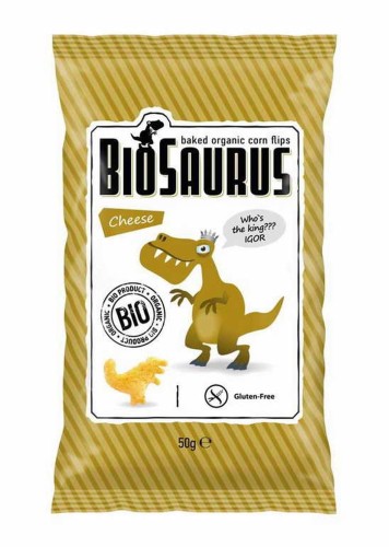 Chrupki Dinozaury serowe bezglutenowe BIO 50g McLLoyds