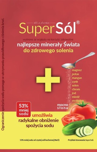 Sól  SuperSól saszetka 100g Polskie Warzelnie Soli