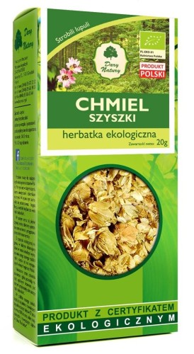 Herbatka z szyszek chmielu BIO 20g Dary Natury