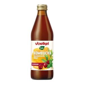 Kombucha wiśnia z miętą BIO 330 ml Voelkel