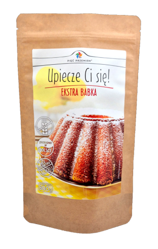 Mieszanka do wypieku babki EXTRA BABKA bezglutenowa 500g Pięć Przemian