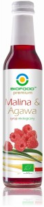 Syrop malina i agawa BIO 250ml BioFood