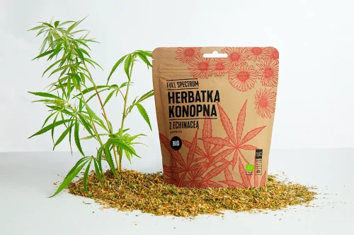 CBD Herbatka Konopna z Echinaceą BIO  40g Full Spectrum