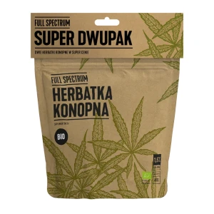 CBD Herbatka Konopna Dwupak BIO 80g Full Spectrum