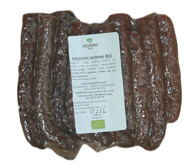 Kabanosy wołowe BIO około 270g Juchowo Farm 100% wołowiny
