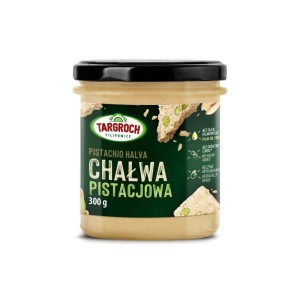 Chałwa pistacjowa bez cukru szkło 300g Targroch