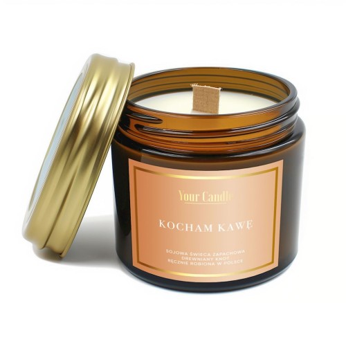 Świeca sojowa zapach Kocham Kawe 120ml Your Candle