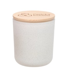 Świeca z Wosku Pszczelego Biały Mat 270ml Pasieka Rodzinna