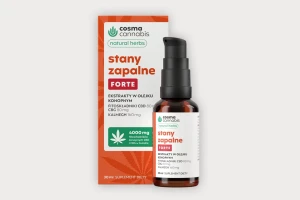 CBD olej z konopii włóknistych Stany zapalne forte CBD+CBG 30ml Canna Hemp Lab
