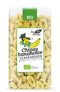 Chipsy bananowe BIO niesłodzone 350g Bio Planet
