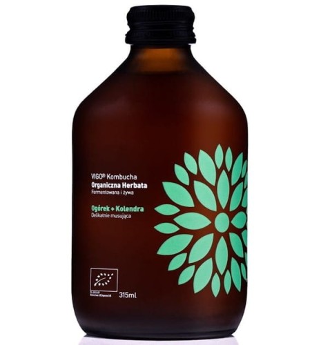 Kombucha Ogórek+ Kolendra mała BIO 330 ml VIGO