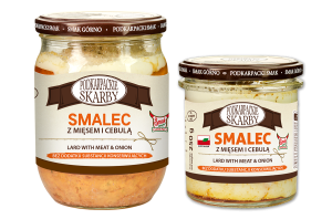 Smalec z mięsem i cebulą  250g Smak Górno