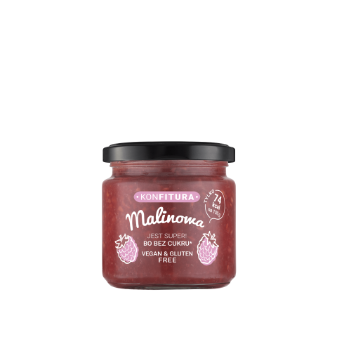 Konfitura Malina bez cukru 190g Devaldano