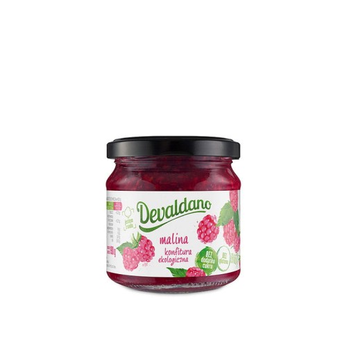 Konfitura Wiśnia BIO bez cukru 190g Devaldano