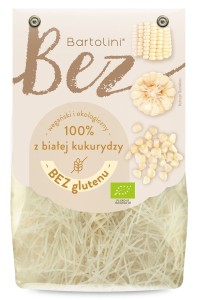 Makaron z białej kukurydzy krajanka bezglutenowy BIO 250g Bartolini