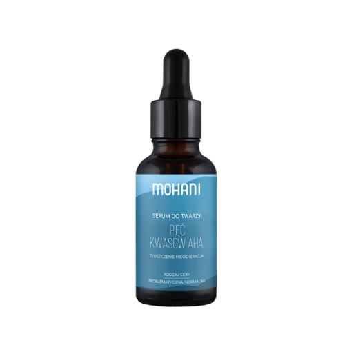 Serum regeneracyjno- złuszczające do twarzy 5 kwasów AHA 30ml Mohani