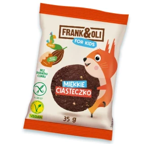 Ciastko KIDS miękkie dla dzieci kakao-orzech bez glutenu bez cukru 35g Frank&Oli