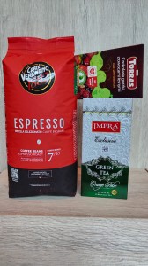 Zestaw prezentowy premium kawa+herbata+czekolada