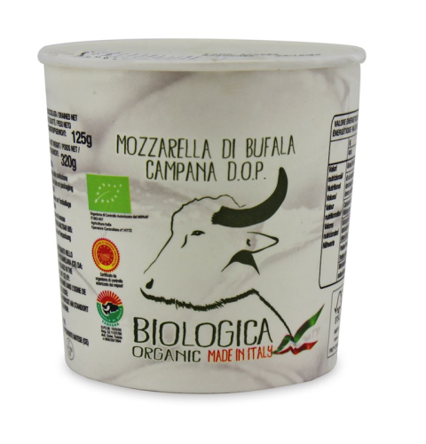 Ser Mozzarella z mleka bawolego kulka KUBEK BIO 320g San Salvatore