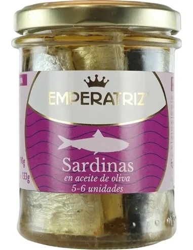 Sardynki w  oliwie z oliwek 190g/133g 5-6 sztuk Emperatriz