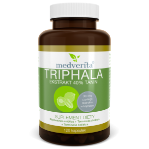 Triphala (Amla, Behada, Harada) 120kapsułek/45,2g Medverita