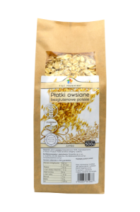 Płatki owsiane bezglutenowe polskie JUMBO 500g Pięć Przemian