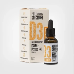 CBD Olej konopny z witamina D3 Family 30 ml Full Spectrum