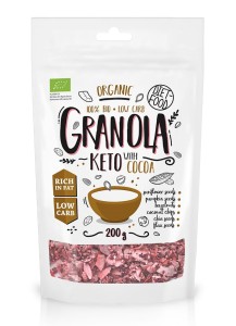 Granola keto z kakao i olejkiem pomarańczowym BIO 200 g