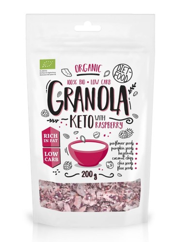 Granola keto z maliną BIO 200 g