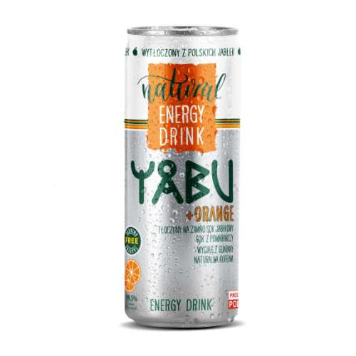 Napój energetyczny- jabłko pomarańcza 250 ml YABU