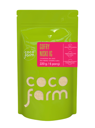 Mieszanka  na GOFRY KETO bezglutenowe 220 g CocoFarm