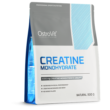 Kreatyna monohydrat naturalny bez dodatków Creatine Monohydrate Natural 500g Ostrovit