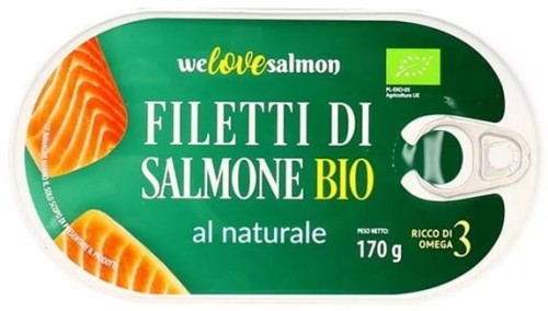 Łosoś Filet ekologiczny w zalewie naturalnej BIO 170g Contimax